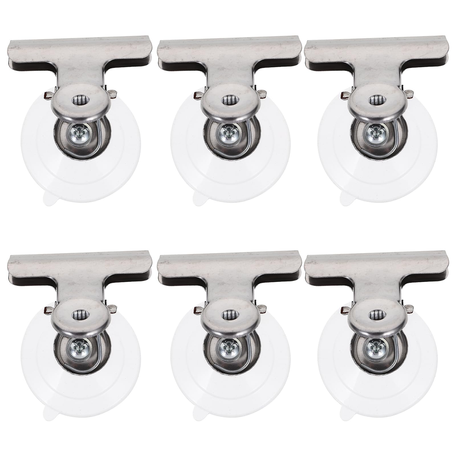 8pcs Heavy Duty Suction Cup Clips with Metal Clamp for Securely Holding Signs Windows for Glass and Smooth Surfaces