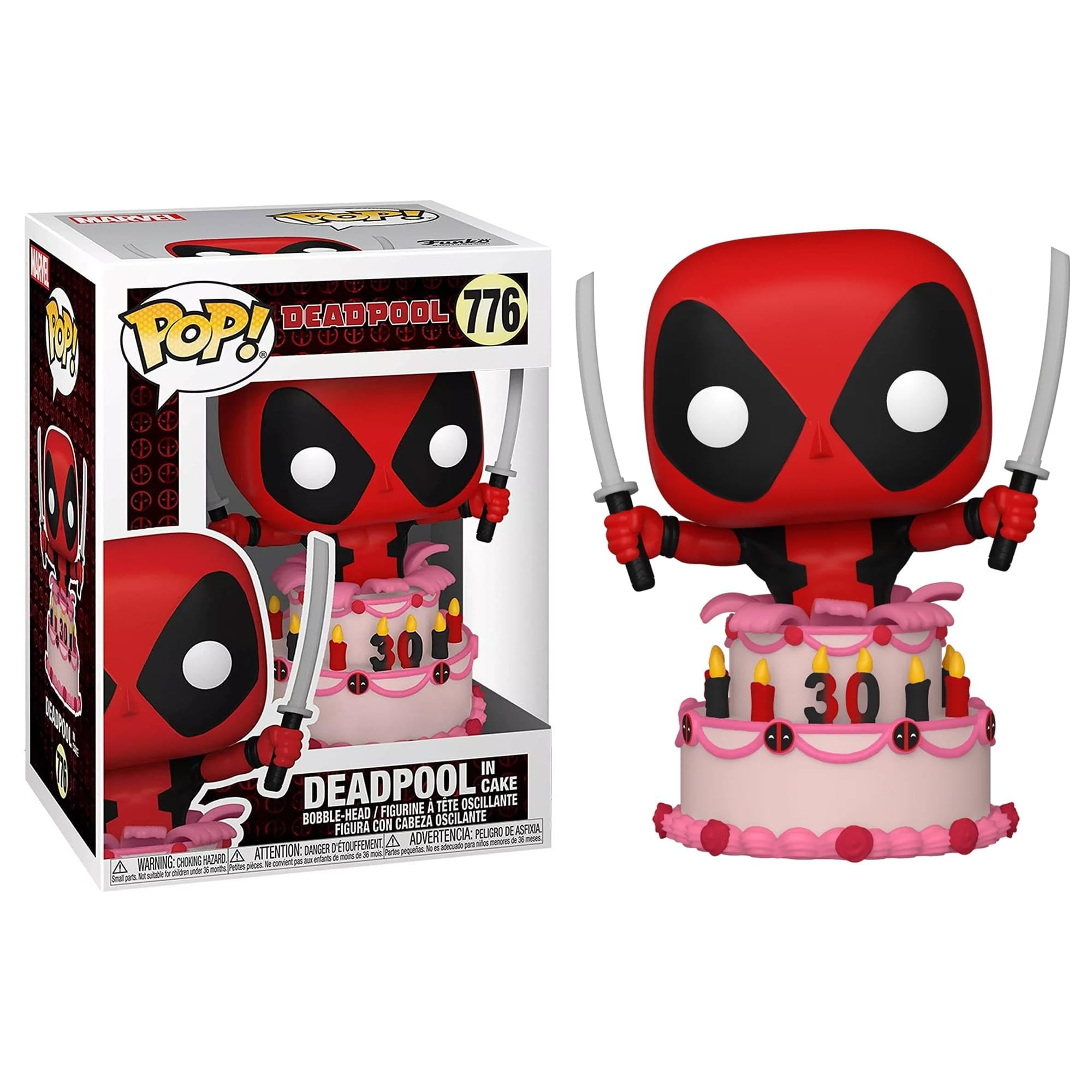 Funko POP! Marvel: Deadpool 30th - Deadpool In Cake - Collectable Vinyl Figure - Gift Idea - Official Merchandise - Toys for Kids & Adults - Comic Books Fans - Model Figure for Collectors and Display