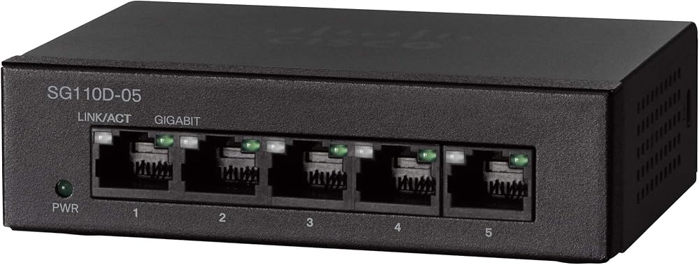 Cisco SG110D-05-EU 5-Port Gigabit Ethernet Unmanaged Network Switch EU