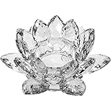 Amazon.com: Shannon by Godinger Lotus Crystal Votive Pair ...