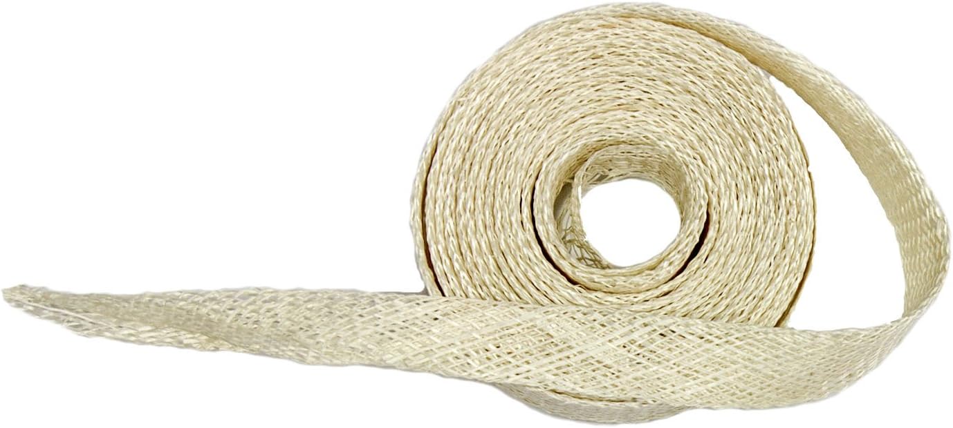 Sinamay Bias Binding Tape for Millinery 1 cm Wide - Ivory - 1 Meter
