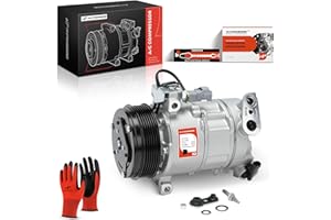 A-Premium A/C Compressor with Clutch Compatible with Jeep Renegade 2.4L 2015-2021, Fiat 500X 1.4L 2.4L 2016-2018, 6SBU14C Com