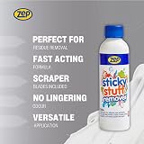 Zep Sticky Stuff Remover 250ml with Plastic Scraper & 10 Blades view 2