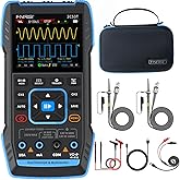 FNIRSI 2C53T Upgraded Handheld Oscilloscope, 50MHz Bandwidth, 3IN1 Digital Oscilloscope Multimeter DDS Generator, 250MS/s Sampling Rate, 19999 Counts, Voltage, Current, Capacitor, Resistor, Diode Test