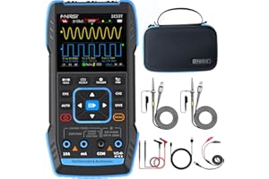 FNIRSI 2C53T Upgraded Handheld Oscilloscope, 50MHz Bandwidth, 3IN1 Digital Oscilloscope Multimeter DDS Generator, 250MS/s Sampling Rate, 19999 Counts, Voltage, Current, Capacitor, Resistor, Diode Test