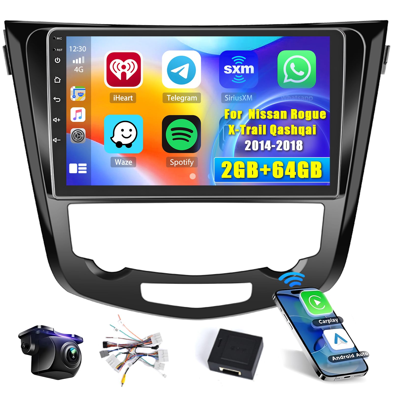 Autoradio Android 13 Hikity Pour Peugeot 508 2011-2018 - Écran 9" IPS, CarPlay/Android Auto Sans Fil