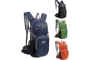 Lemuvlt Hiking Daypack Waterproof Biking Backpack 15L Lightweight Durable Backpack for Ski Snowboarding Running MTB Cycling