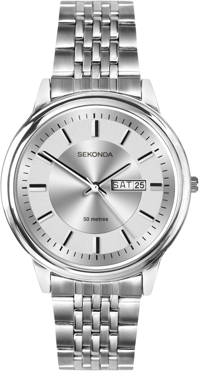 Sekonda Mens Analogue Classic Quartz Watch with Stainless