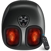 Foot Massager with Heat, Vibration, Compression, Shiatsu Feet Massager Machine for Plantar Fasciitis, Neuropathy, Multi-Level