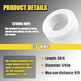 FITHOIST 1100lb Block Tackle Pulley 50ft 3/8in Rope 5:1 Lift System Hoist view 3