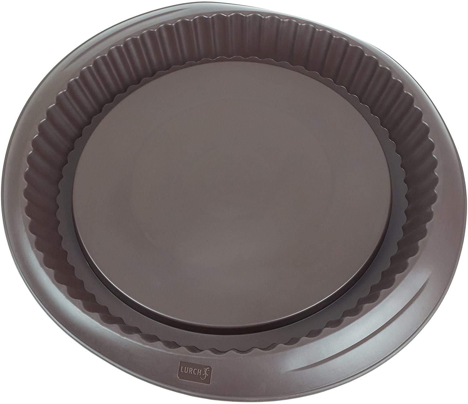 Lurch 1-Piece 28 cm Flexiform Fruit Flan Form Silicone, Brown