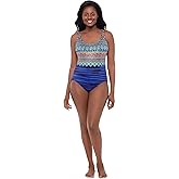 Great Lengths Womens Triple X Back Tank One Piece Swimsuit