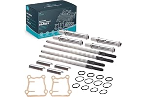 JHACM Adjustable Pushrod & Cover Kit Compatible With 1999-2017 Har-ley David-son Touring Softail Dyna big twins, twin cam 88", 95", 96", 103", 106" Replace for 93-5095, 935095, 499961