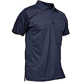 MAGCOMSEN Men's Polo Shirt Quick Dry Performance Short Sleeve Tactical Shirts Pique Jersey Golf Shirt