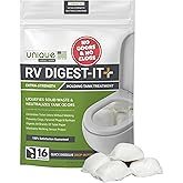 Unique RV Digest-It Ultra RV Tank Treatment Pods – 16 Treatments, Breaks Down Waste & Toilet Paper + Eliminates Odors at Sour