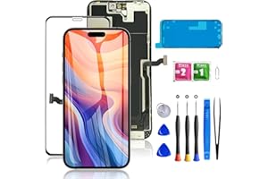Mobkitfp for iPhone 14 Pro Max Screen Replacement, LCD Display Frame Assembly 3D Touch Screen for A2651, A2893, A2896, A2895, A2894 with Waterproof Seal + Tempered Glass + Repair Tools