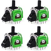 Intec Gaming 3D Analog Joystick Replacement for PS4/PS5 Controller - Hall Effect Sensor, Never Drift, Precise Control, Power Saving - Set of 4
