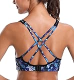 ATTRACO Sports Bra For Women Light Impact Cross
