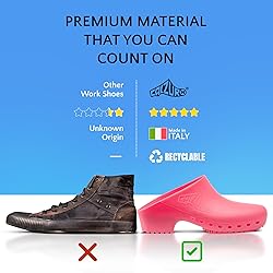 CALZURO Classic Work Clogs Without Holes - Unisex