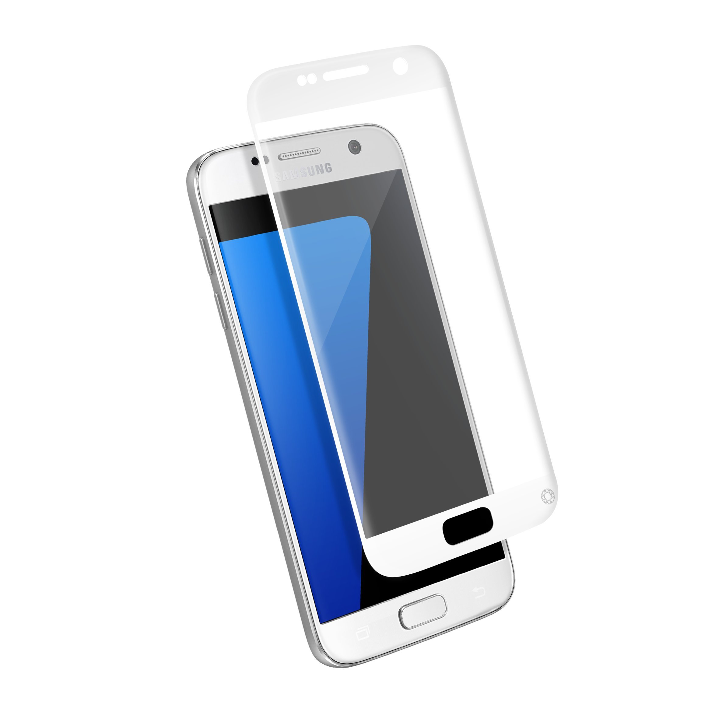 Bigben Connected Force Glass Tempered Glass Screen Protector for Samsung Galaxy S7 Contour White