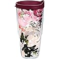 Tervis Kelly Ventura - Floral Collection Made in USA Double Walled Insulated Tumbler Travel Cup Keeps Drinks Cold & Hot, 24oz - Classic, Posy