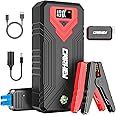 CARHEV 3000A Jump Starter, 24000mAh Car Battery Jump Starter (up to 8.0L Gas and 8.0L Diesel Engine) Battery Jumper Starter Portable, 12V Car Jumper Starter Portable with LED Light and USB QC 3.0