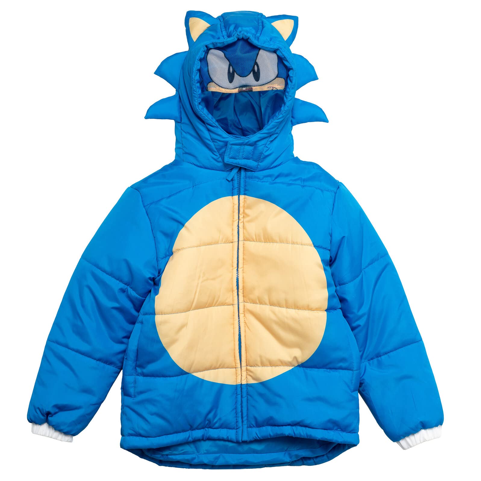 SEGA Sonic the Hedgehog Zip Up Puffer Jacket Toddler to Big Kid Sizes (4-14-16)