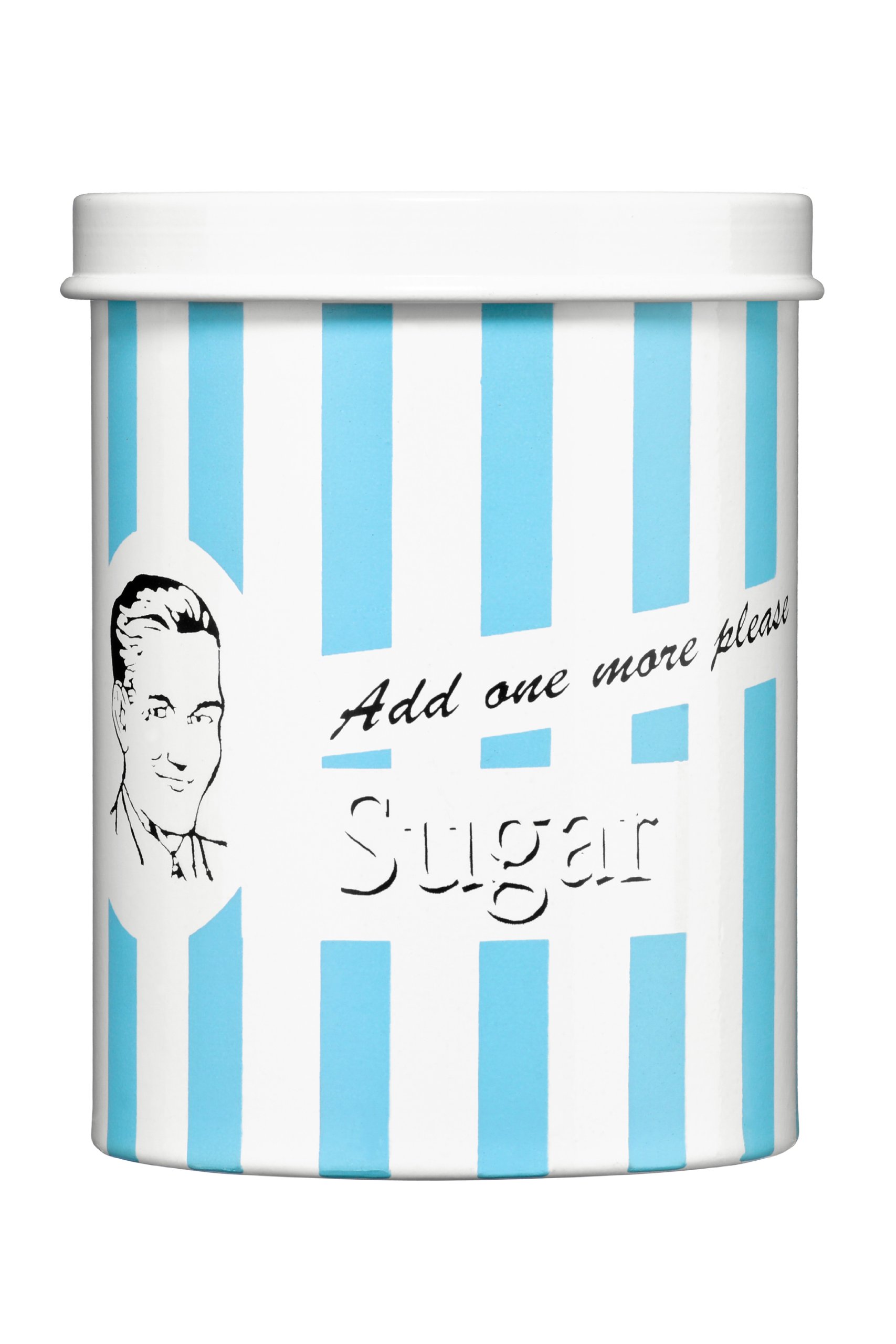 Premier Housewares Candy Stripe Sugar Canister - Blue