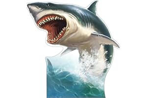 MAMMA KIDDIE Life Size Cardboard Cutout Standup | Waterproof | Animals - Shark