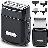 Men's 2-in-1 Rechargeable Foil Shaver & Hair Clipper, Beard & Sideburn Grooming Trimmer, 3 Floating Blades Electric Razor, 7200RPM High-Speed Motor, IPX7 Waterproof, Travel-Friendly