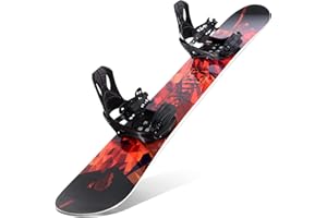 All-Terrain Snowboard & Bindings by STAUBER: Summit Sizes 128-161, Twin Directional, Hybrid Profile, Adjustable Bindings, All Levels