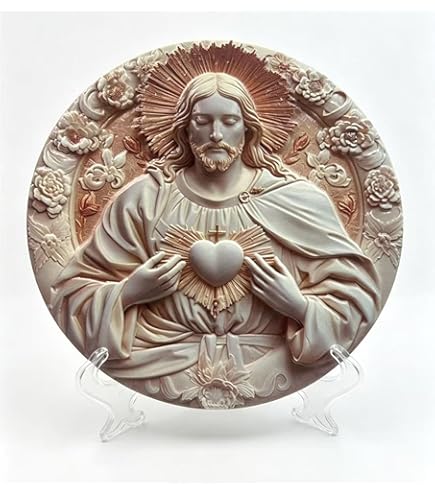 Amazon.com: The Queen of Crowns Sacred Heart, Metal Milagro, Heart