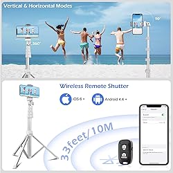 Sensyne 67" Phone Tripod & Selfie Stick, Extendable