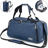 KASIBON 42L Sports Duffle Bag with Shoes Compartment Wet Pocket Carry On view 7