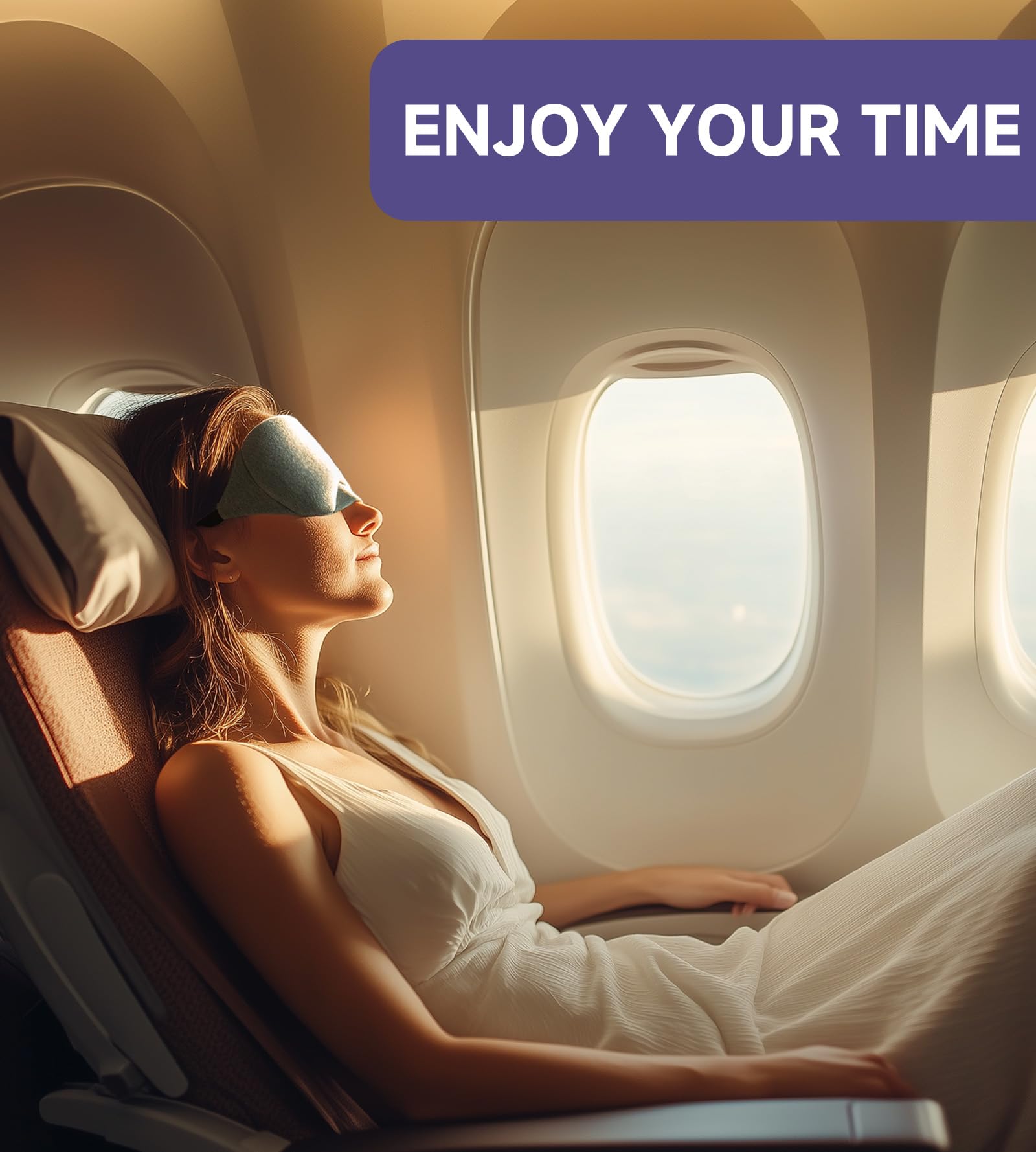 Mavogel Cotton Sleep Eye Mask - Updated Design Light Blocking with Adjustable Nose Bridge, Soft and Comfortable Night Eye Mask for Men Women, Eye Blinder for Shift Work, Includes Travel Pouch, Grey