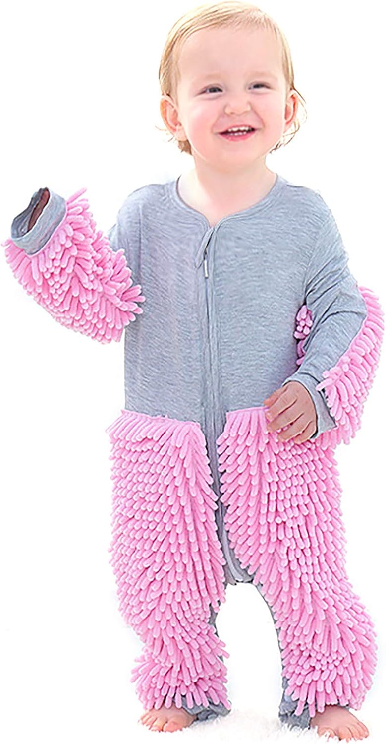 1 Set Baby Mop Romper Crawling Jumpsuit Babies Romper Outfit Long