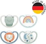 NUK Space Day & Night Baby Dummy 0-6 Months Glow Ventilated Silicone Frog Lion view 7