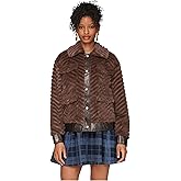 Avec Les Filles womens Faux Fur Trucket Jacket