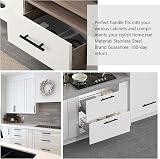 LONTAN 20 Pack Black Kitchen Handles 128mm Cupboard Pulls 7.5" 12mm view 7