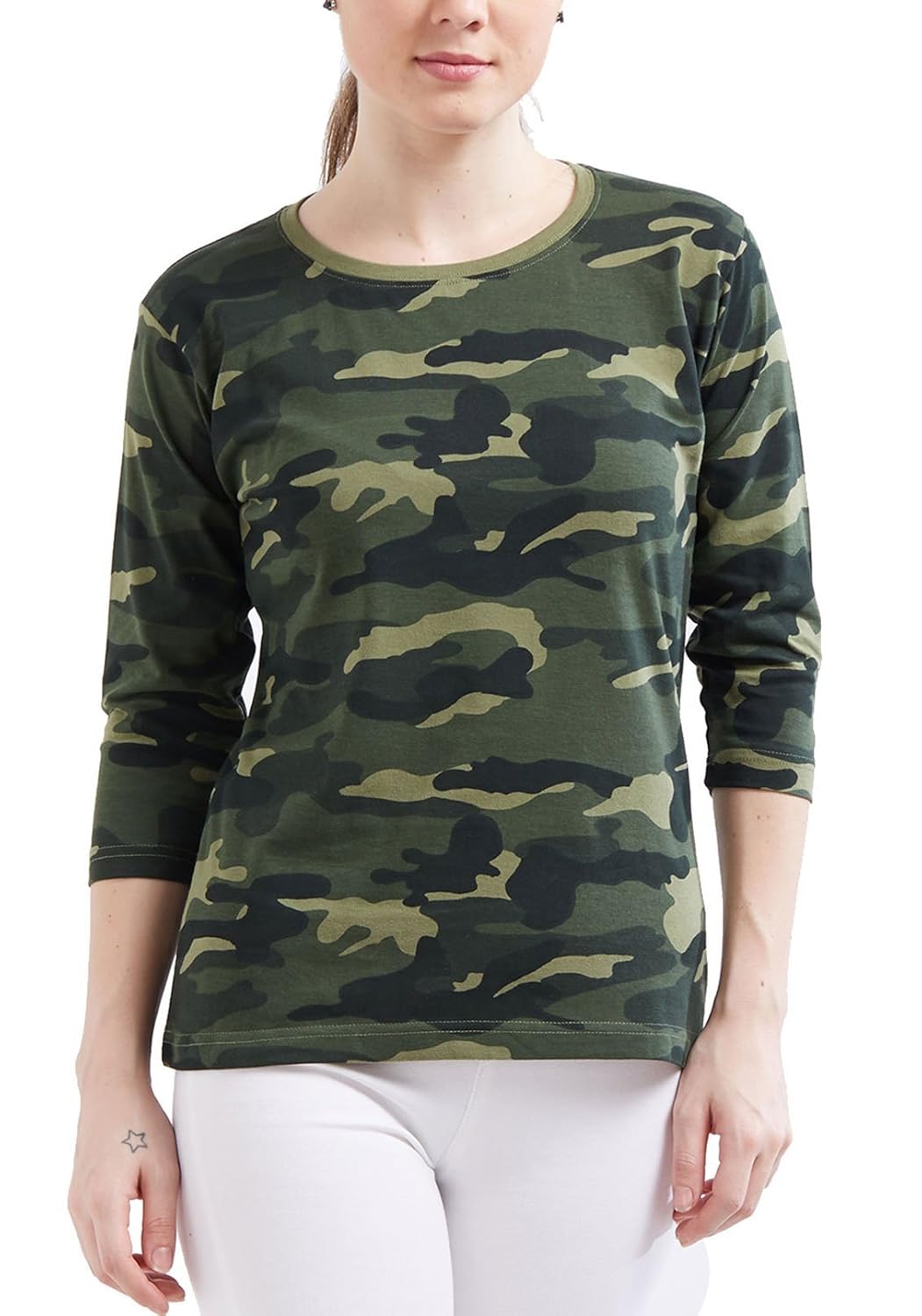 wear your opinion women's camouflage t-shirt
