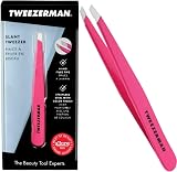 Tweezerman Neon Pink Slant Tweezer Professional Stainless Steel Precision