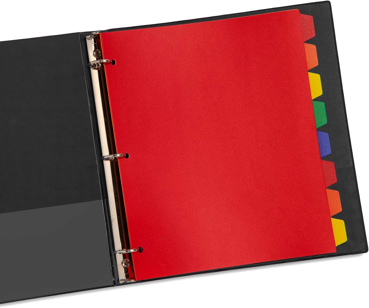 Blue Summit Supplies 8 Tab Plastic Dividers, Assorted Colors, 8 Tab Index Dividers with 3 Hole Punch, for Notebooks and 3 Ring Binders, Letter Size, Heavy Duty Plastic, Set of 3, 24 Dividers… : Office Products