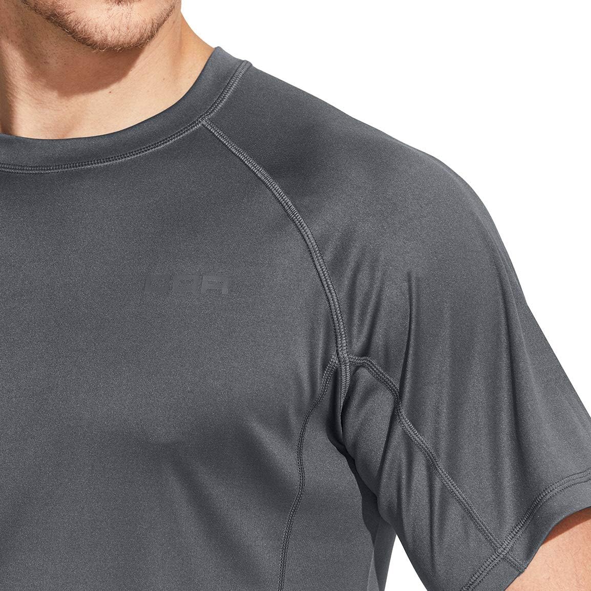 CQR Men's UPF 50+ UV Sun Protection Outdoor Shirts, Atheletic Running Hiking Short Sleeve Shirt, Cool Dry fit T-Shirts: Clothing