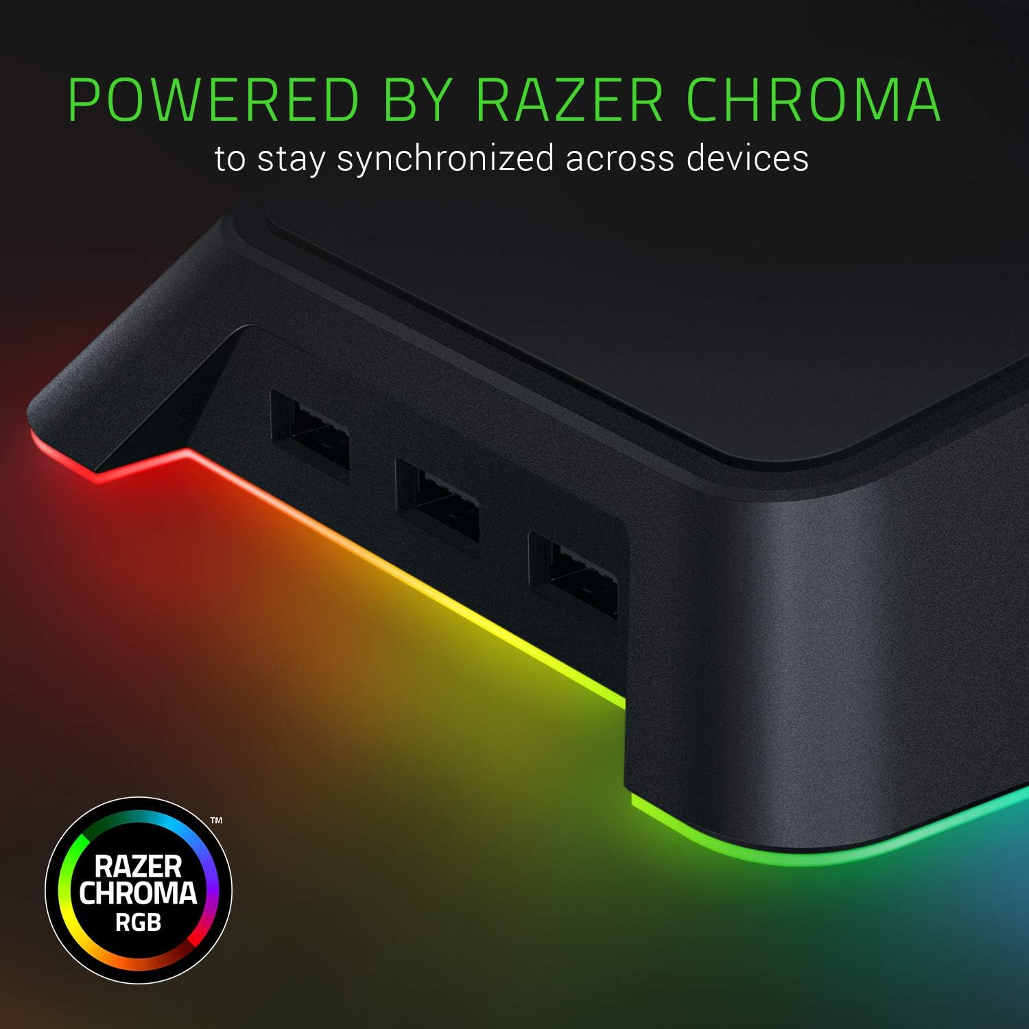 Razer Kraken Gaming Headset + RGB Headset Stand Bundle: Black: Computers & Accessories