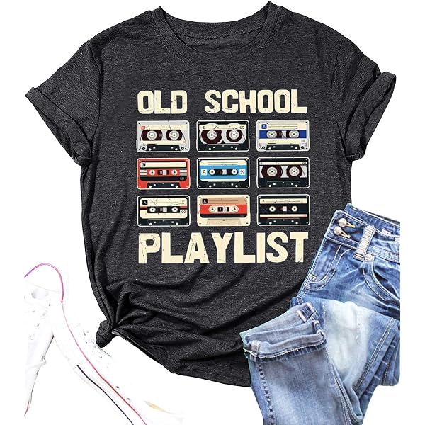 Men's vintage cassette tape with pencil T-shirt 80s 90s born nostalgic birthday gift Christmas tee (Medium Navy Blue