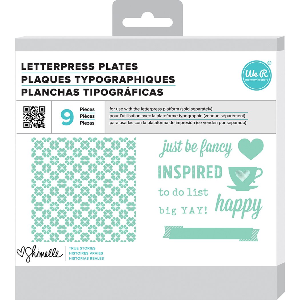 We R Memory Keepers Lifestyle Letterpress Plates-Shimelle True Stories