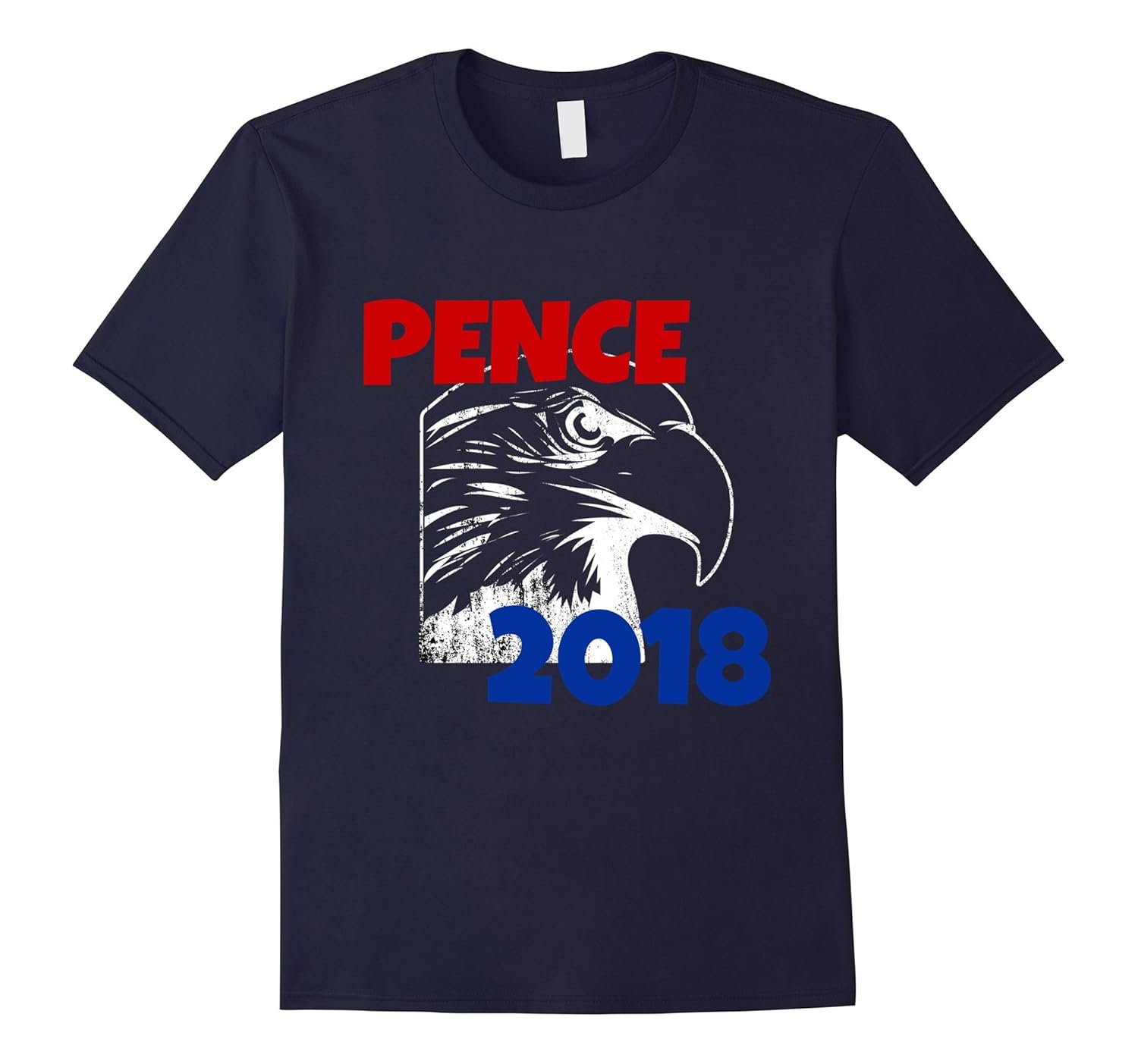 Pence for President 2018 Impeach Trump America Eagle T-Shirt-Rose