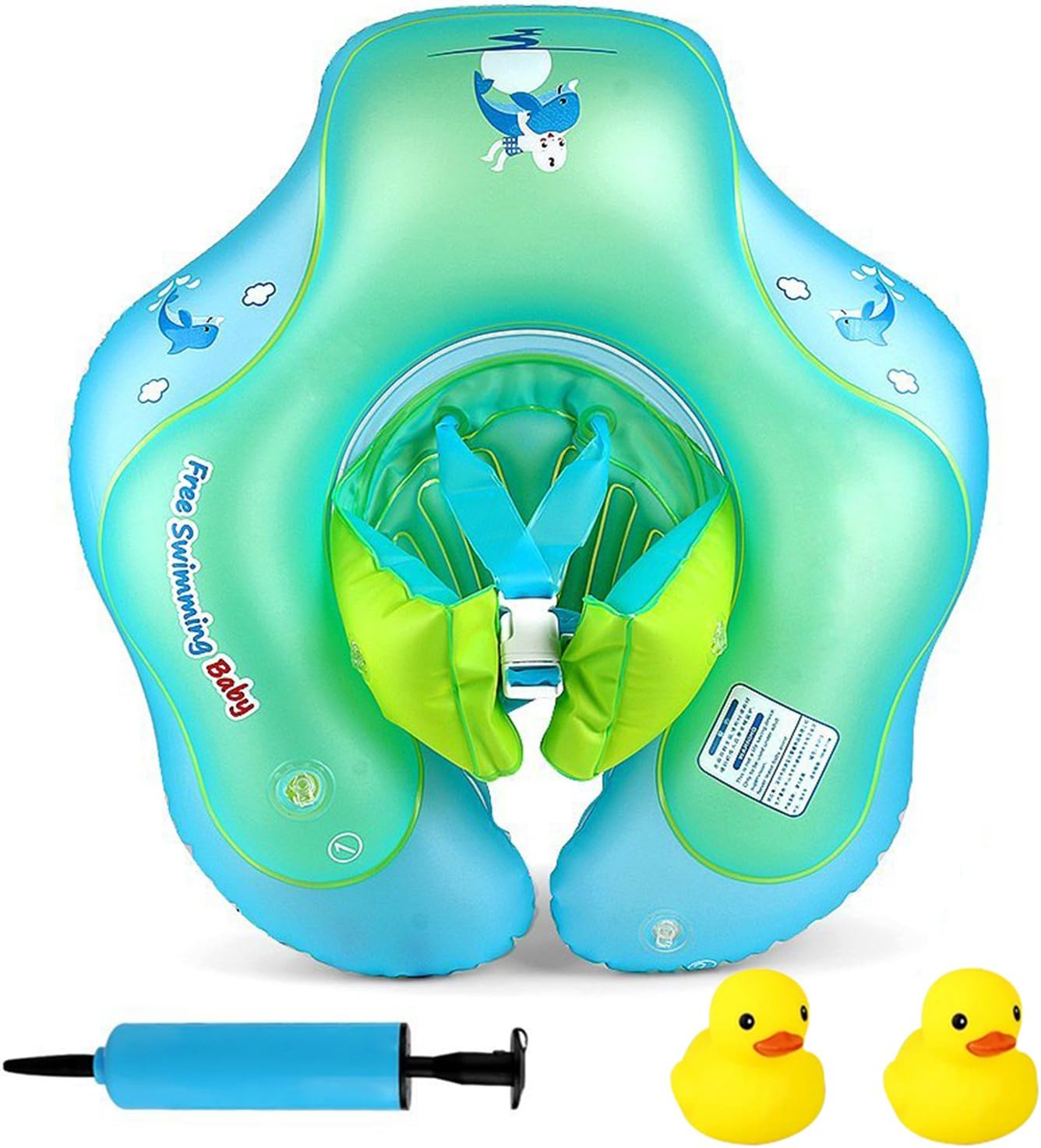 MALOMME Baby Pool Float, Baby Pool Floats Inflatable Swimming Pool Float for Kids Children Waist Float Ring Pool Toys Swimming Pool Accessories for The Age of 3 - 6 Months XL