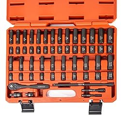 NEIKO 02437A 1/4 Drive Impact Socket Set 54 Piece