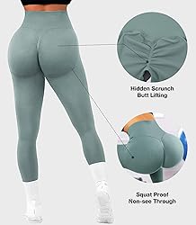 JGS1996 Hidden Scrunch Butt Lifting Leggings for